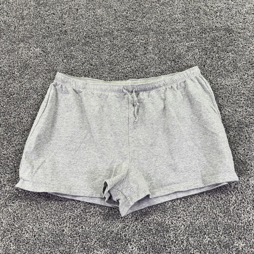 Xhilaration Shorts Womens XL Gray Sweat Elastic Waist Drawstring Lounge Casual